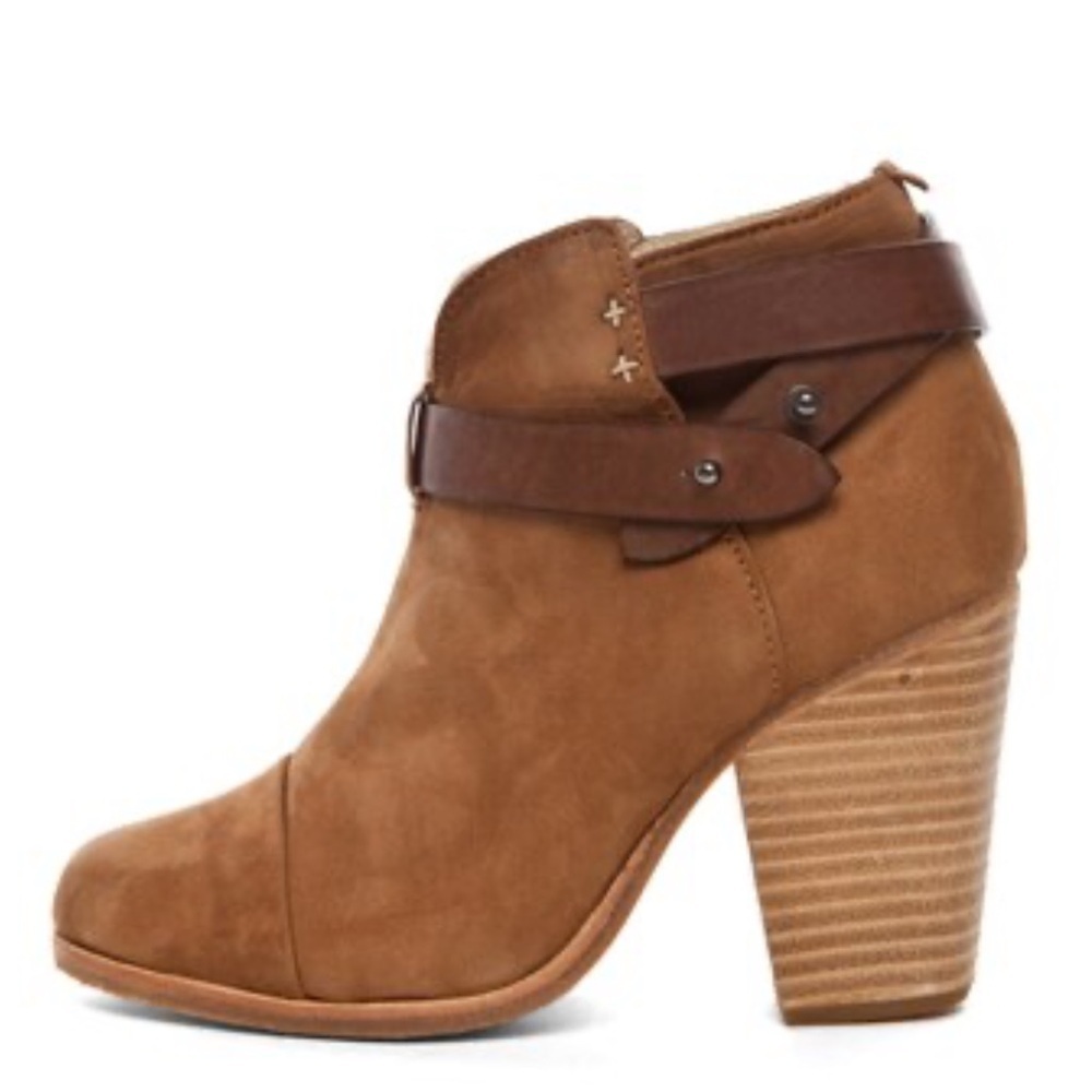 Rag & Bone Harrow Bootie In Camel Size 37.5 Boho Wrap Around